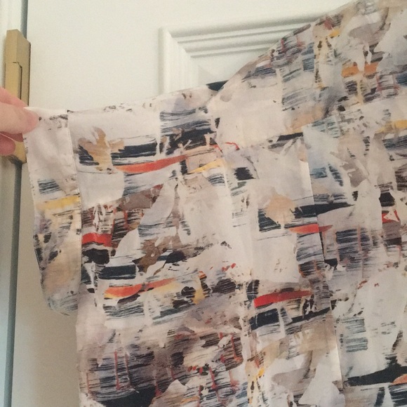 Allsaints Fleet Dash Silk Blouse - Picture 4 of 9